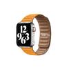Apple Watch Baklalı Deri Kordon Turuncu P-387