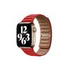 Apple Watch Baklalı Deri Kordon Kırmızı P-400